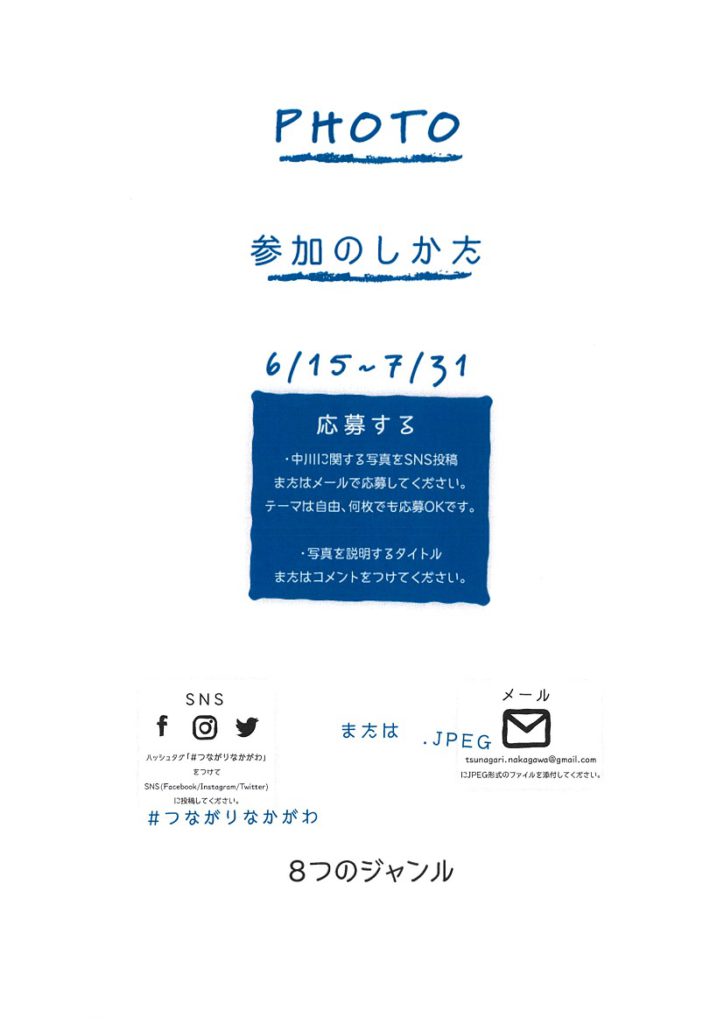 中川つながりフォト＆シネマプロジェクト【応募＆投票＆上映会8/31】